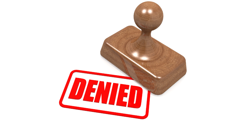 denied stamp for development which is not allowed. 