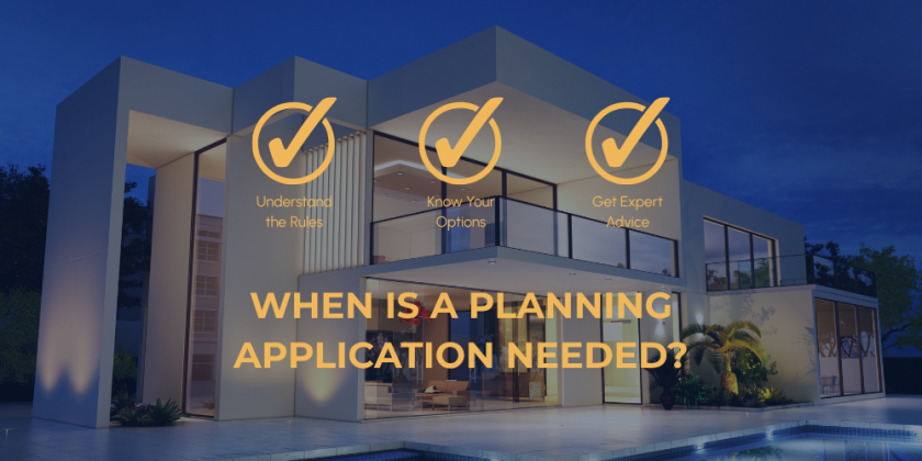 When is a planning application needed?